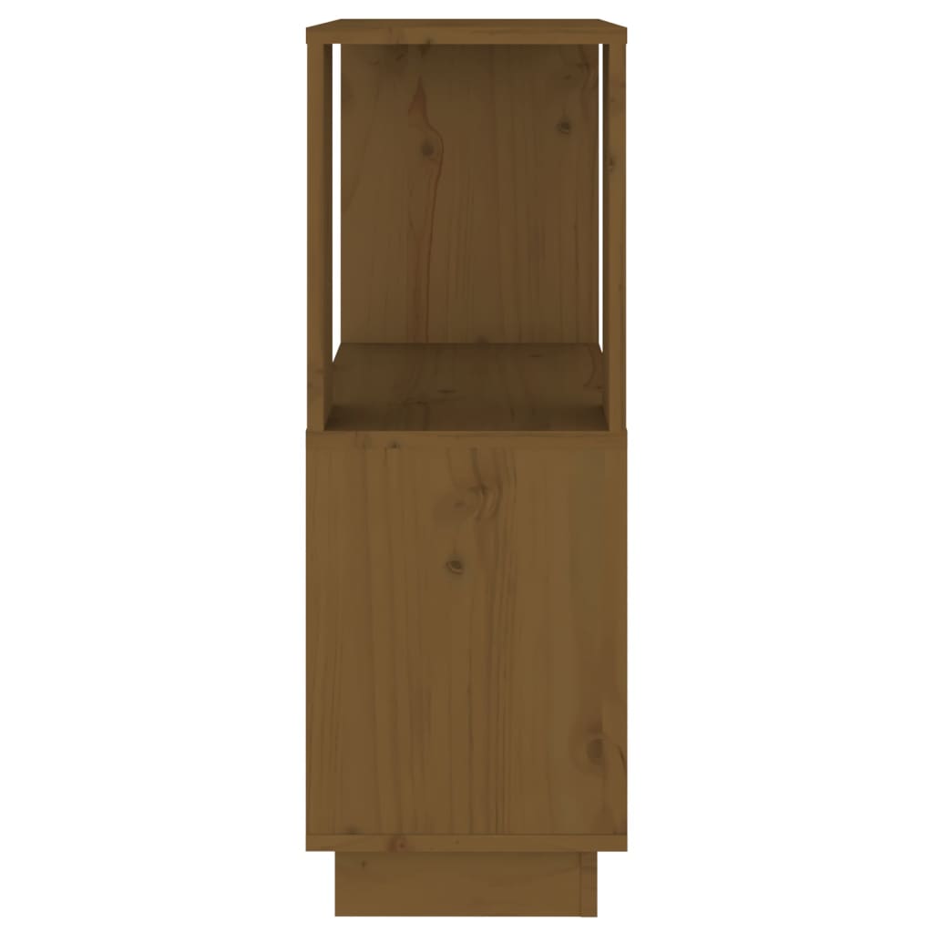 vidaXL Book Cabinet/Room Divider Honey Brown 51x25x70 cm Solid Wood Pine