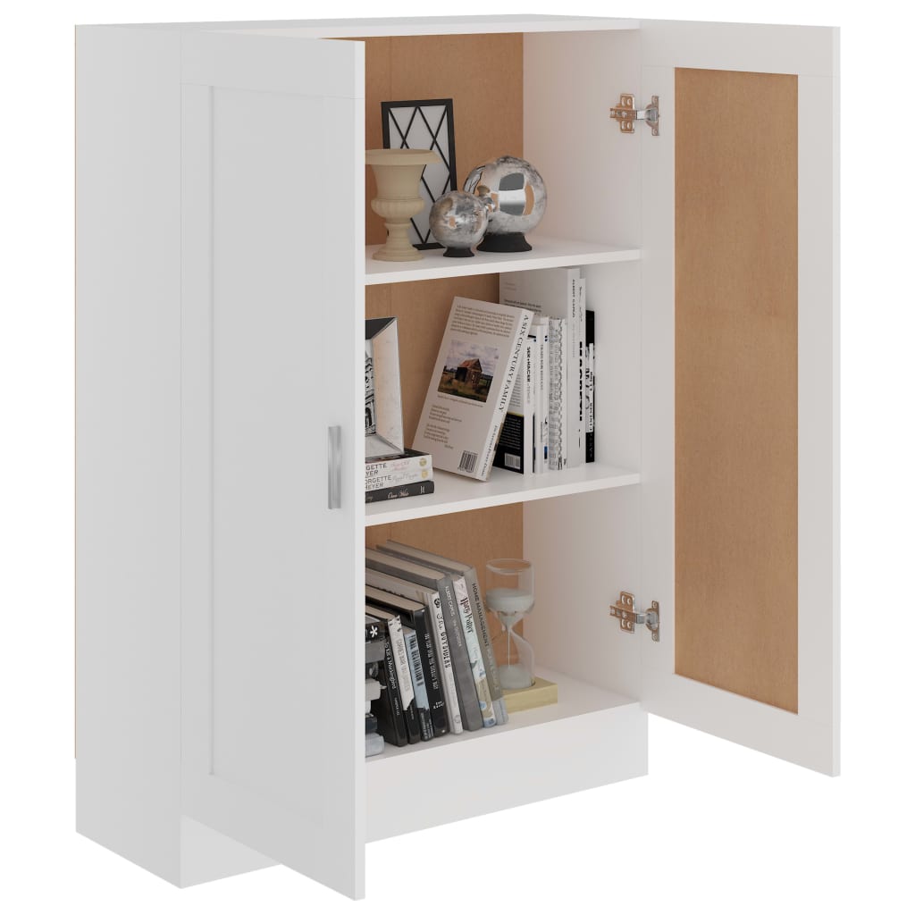 vidaXL Book Cabinet White 82.5x30.5x115 cm Engineered Wood