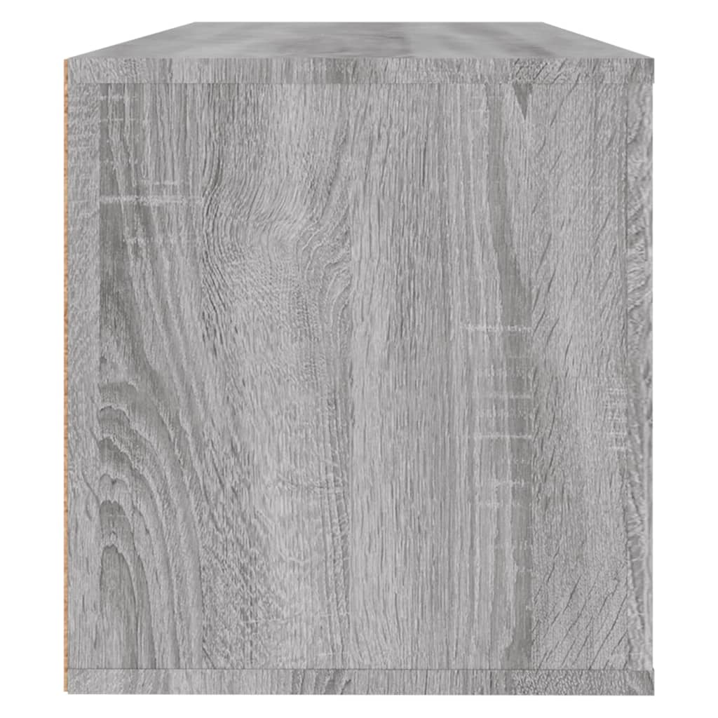 vidaXL Wall Shoe Cabinet Grey Sonoma 100x35x38 cm Engineered Wood