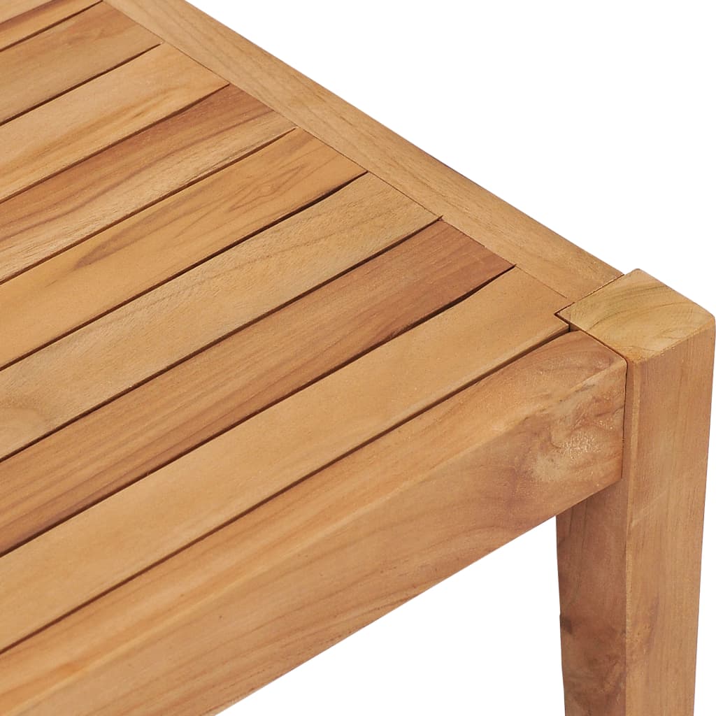 vidaXL Garden Table 90.5x55.5x30.5 cm Solid Teak Wood