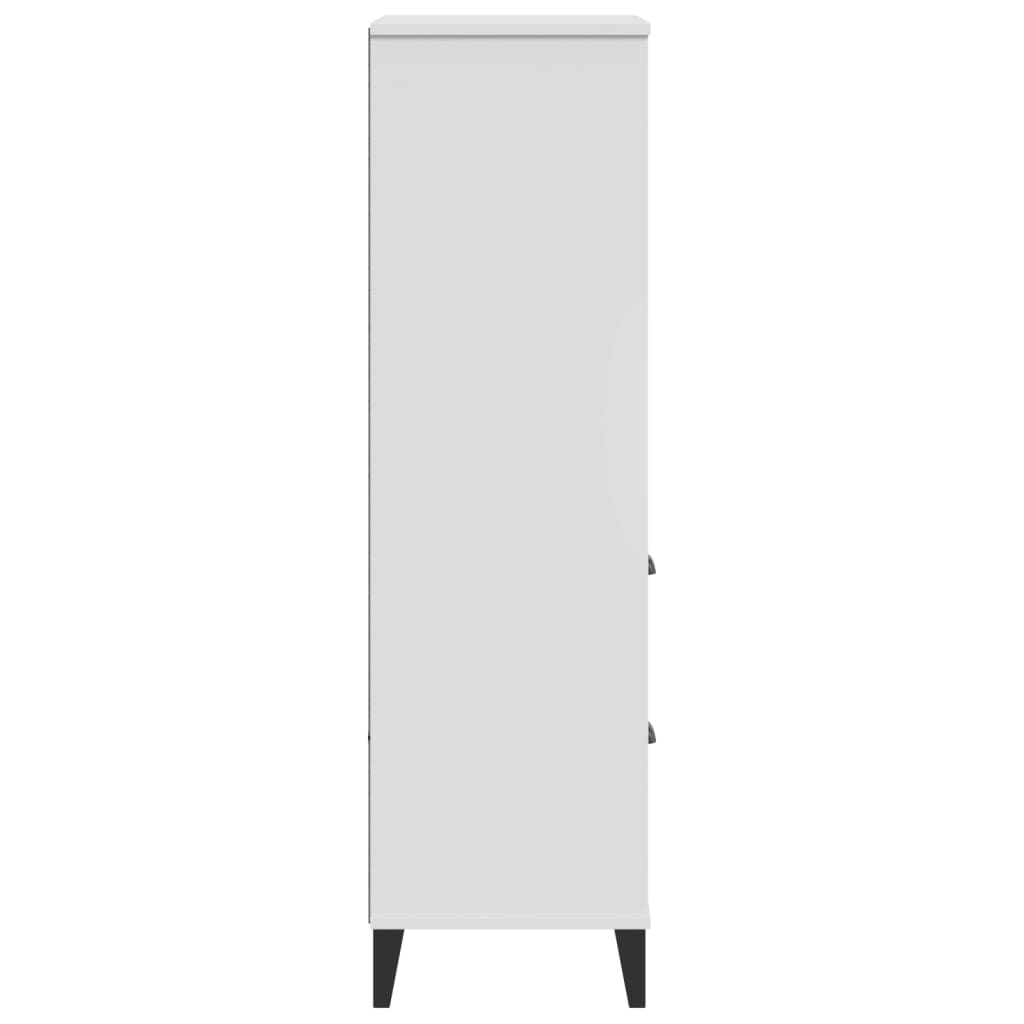 vidaXL Bookcase VIKEN White 60x35x123 cm Engineered Wood