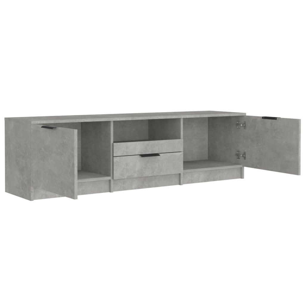 vidaXL TV Cabinet Concrete Grey 140x35x40 cm Engineered Wood
