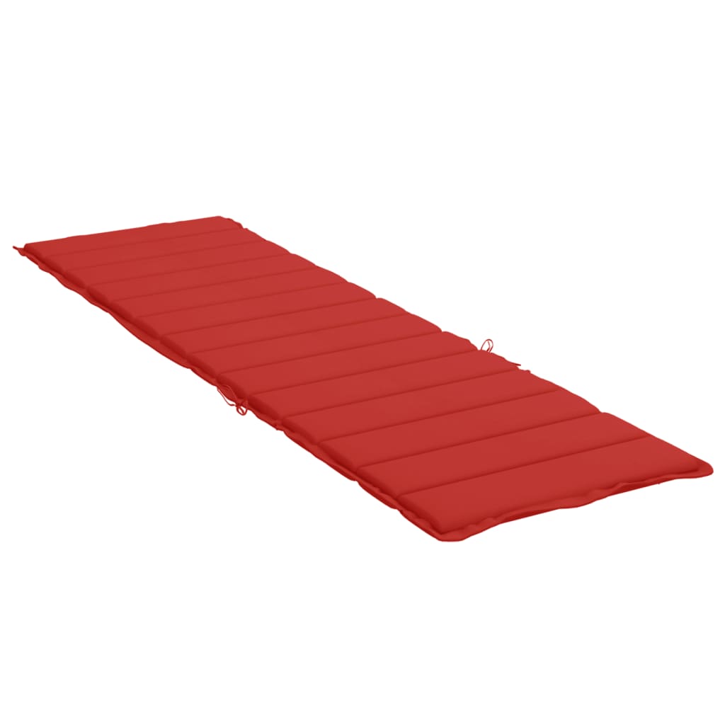 vidaXL Sun Lounger Cushion Red 200x60x3cm Oxford Fabric