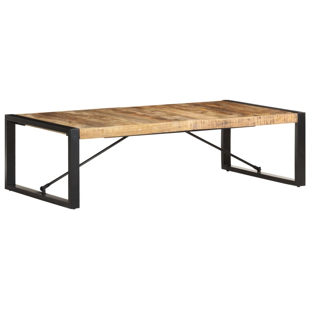 vidaXL Coffee Table 140x70x40 cm Rough Mango Wood