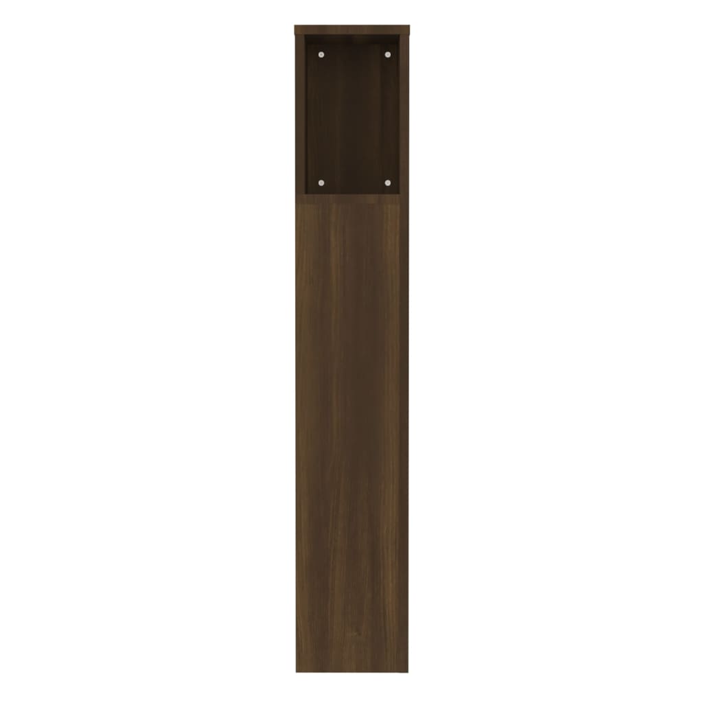 vidaXL Headboard Cabinet Brown Oak 100x18.5x104.5 cm