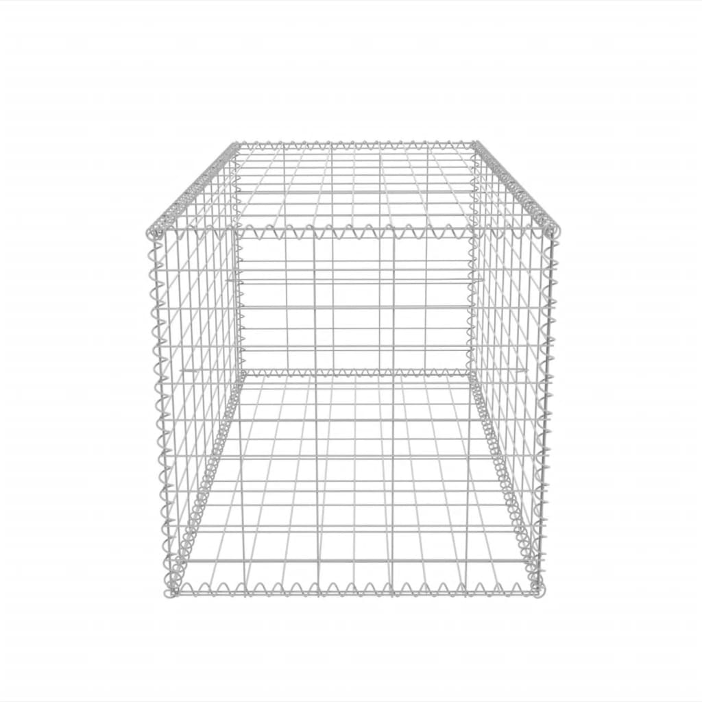 vidaXL Gabion Basket Galvanised Steel 100x50x50 cm