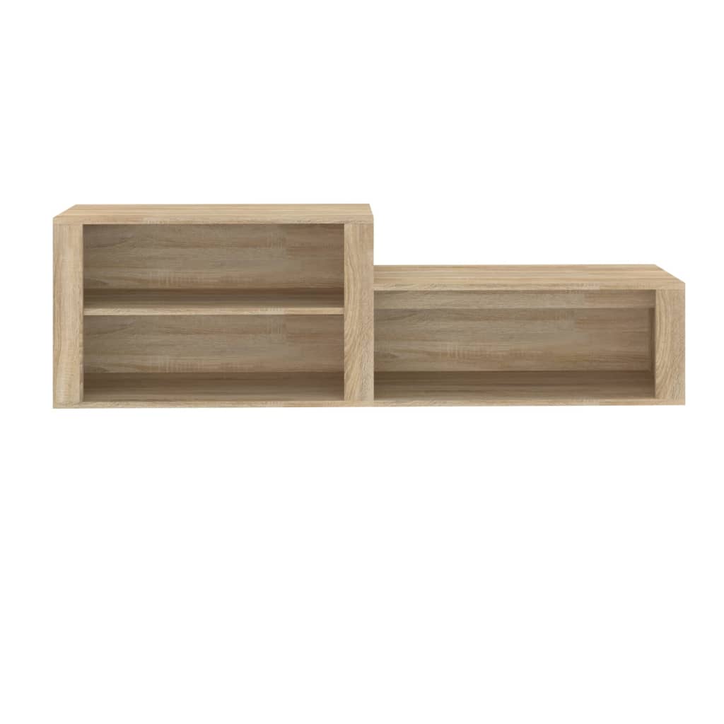 vidaXL Shoe Cabinet Sonoma Oak 150x35x45 cm Engineered Wood
