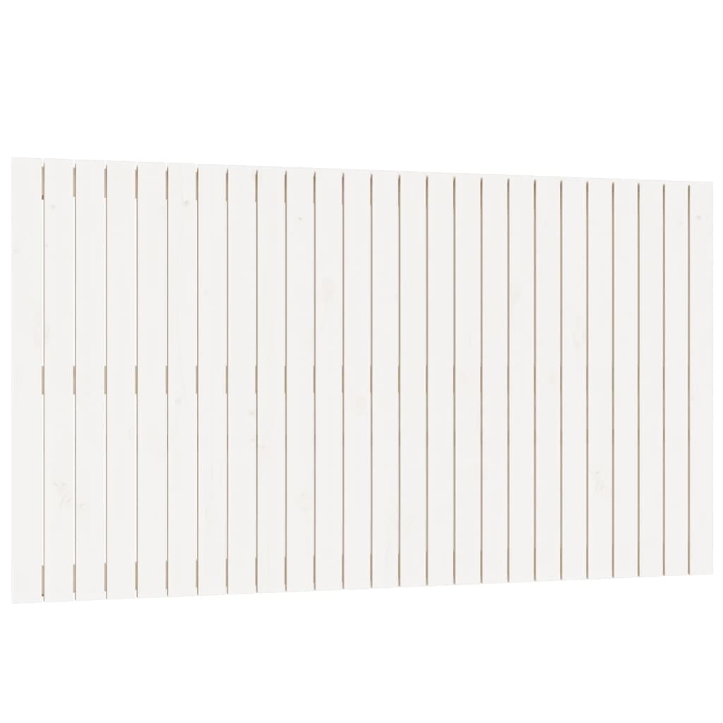 vidaXL Wall Headboard White 159.5x3x90 cm Solid Wood Pine