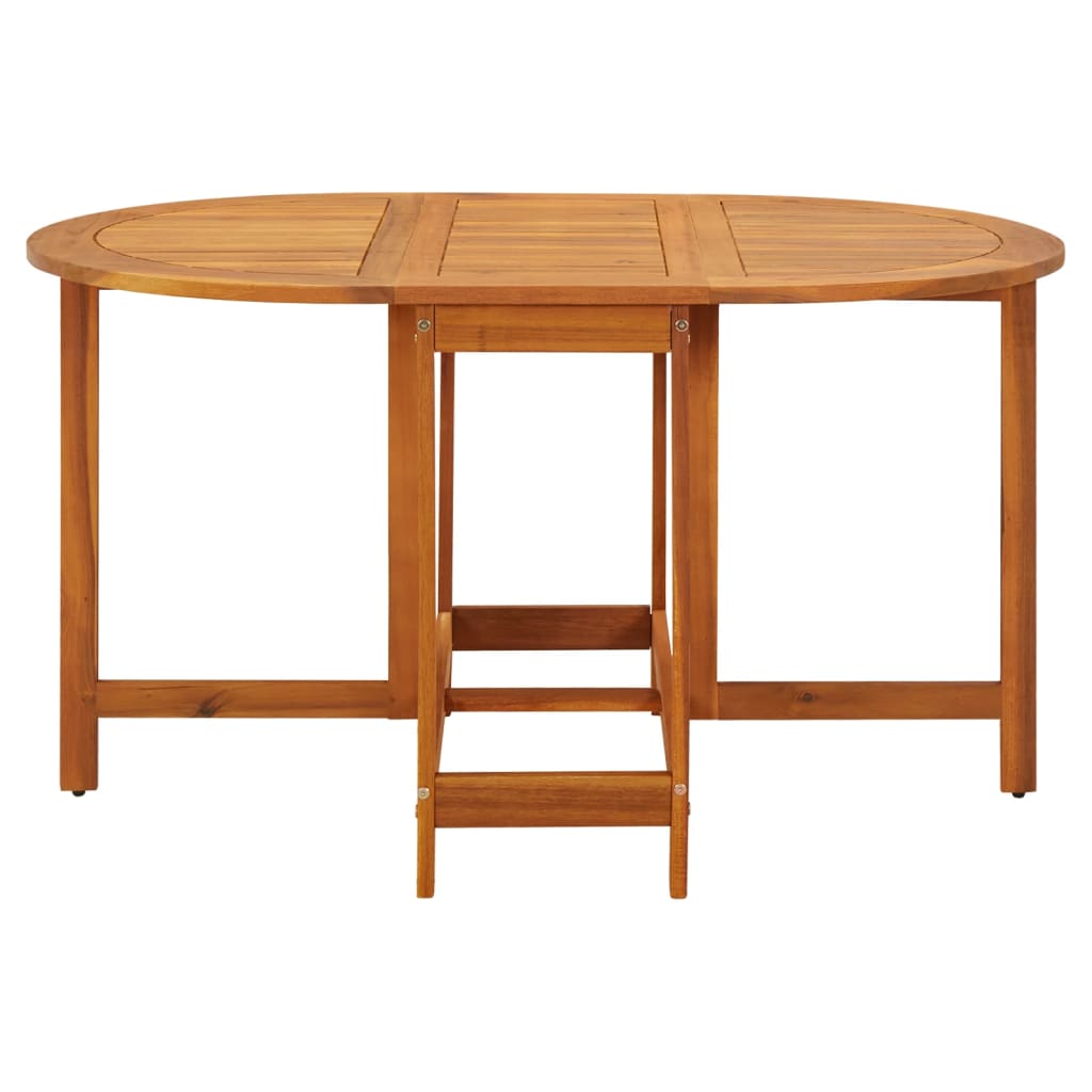 vidaXL Garden Table 130x90x72 cm Solid Acacia Wood
