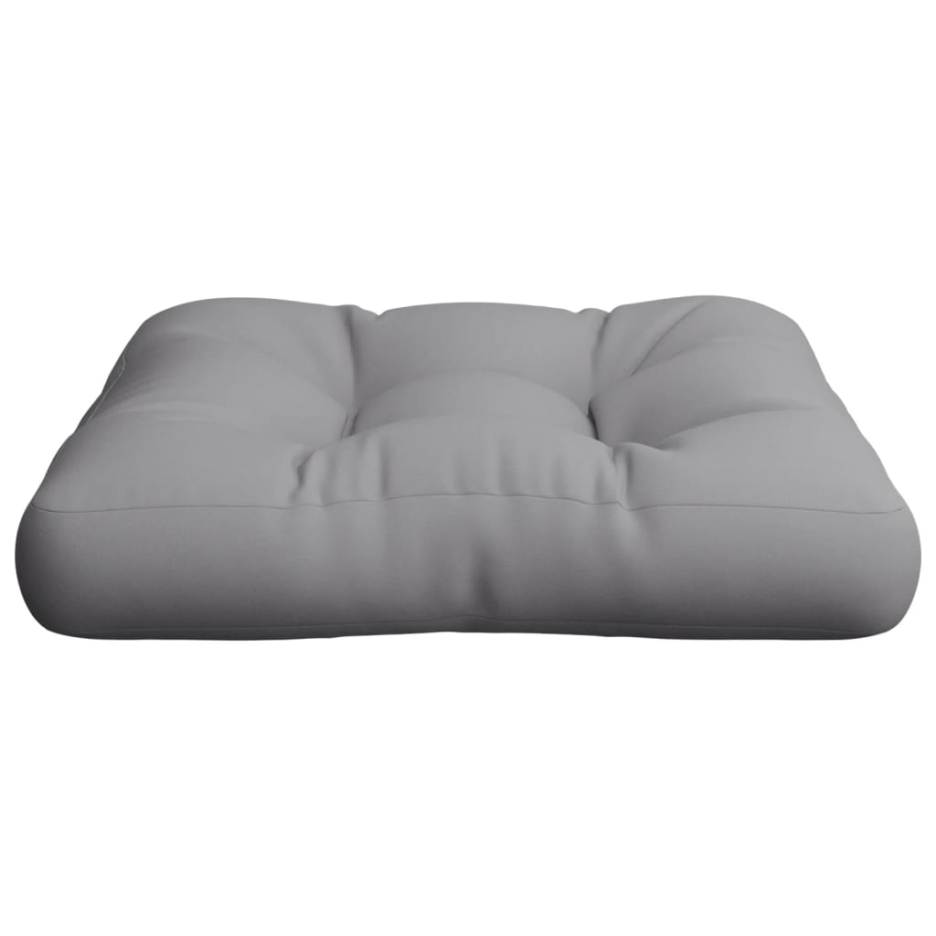 vidaXL Pallet Cushion Grey 50x50x12 cm Fabric