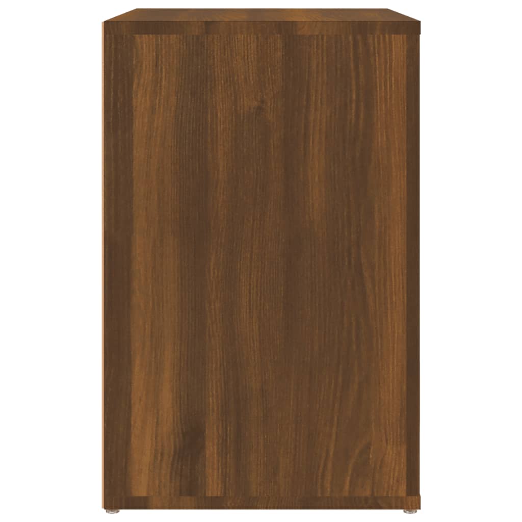 vidaXL Shoe Cabinet Brown Oak 130x35x54 cm Engineered Wood