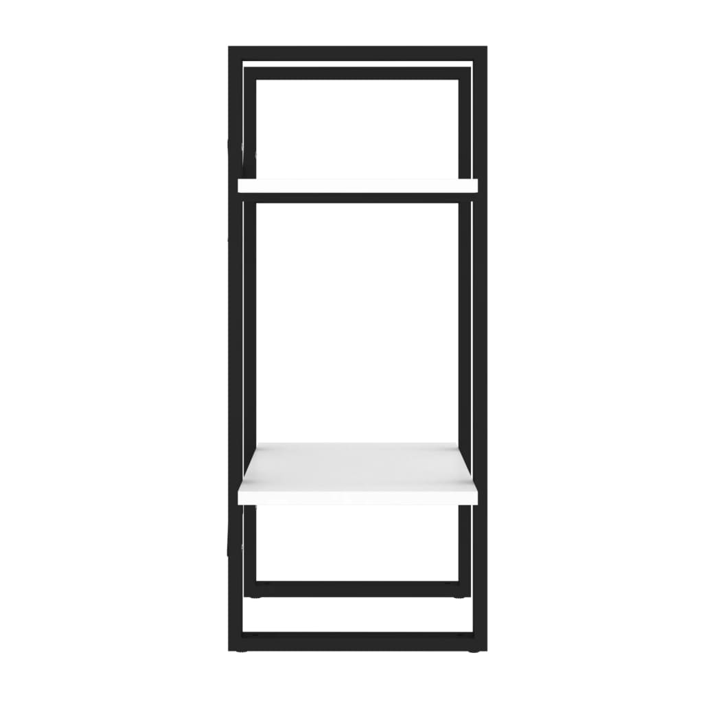 vidaXL 2-Tier Book Cabinet White 40x30x70 cm Engineered Wood