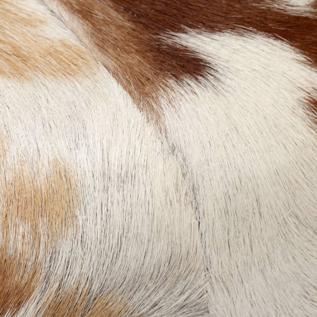 vidaXL Stool Genuine Goat Leather 60x30x50 cm