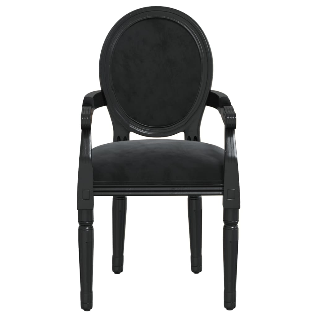 vidaXL Dining Chair Black 54x56x96.5 cm Velvet