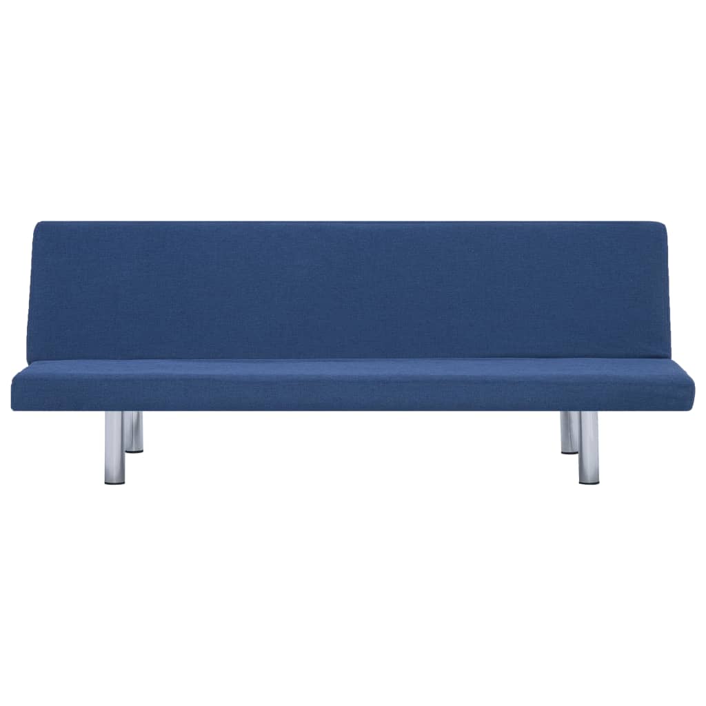 vidaXL Sofa Bed Blue Polyester