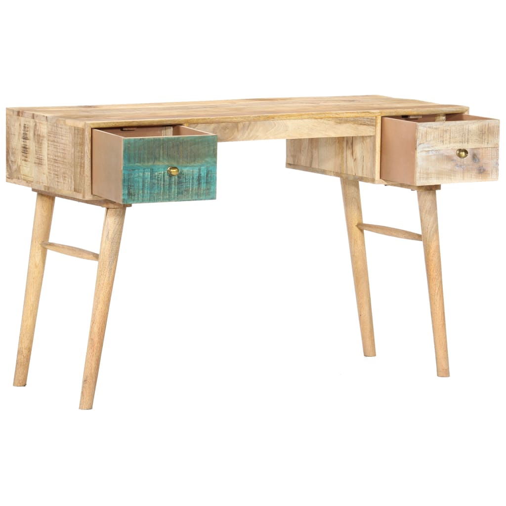 vidaXL Desk 118x50x75 cm Solid Mango Wood