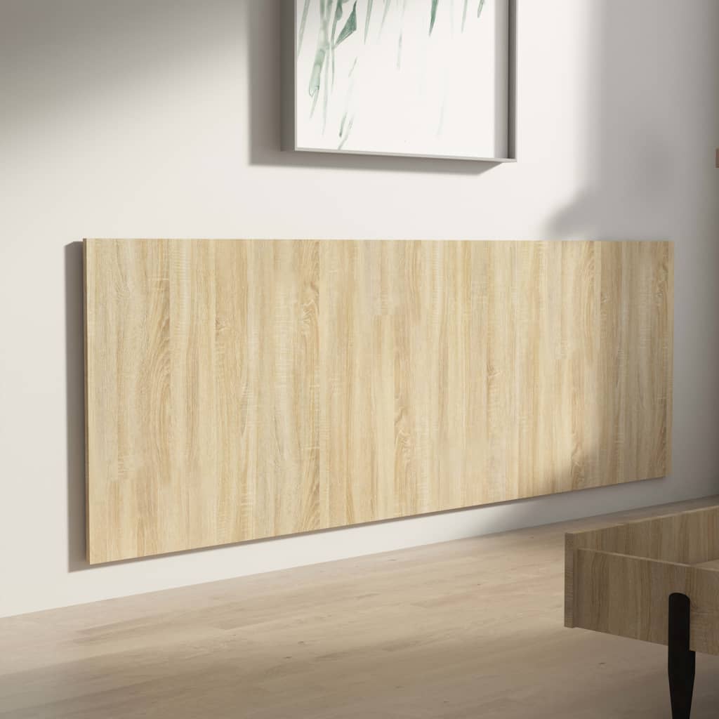 vidaXL Wall Headboard Sonoma Oak 240x1.5x80 cm Engineered Wood