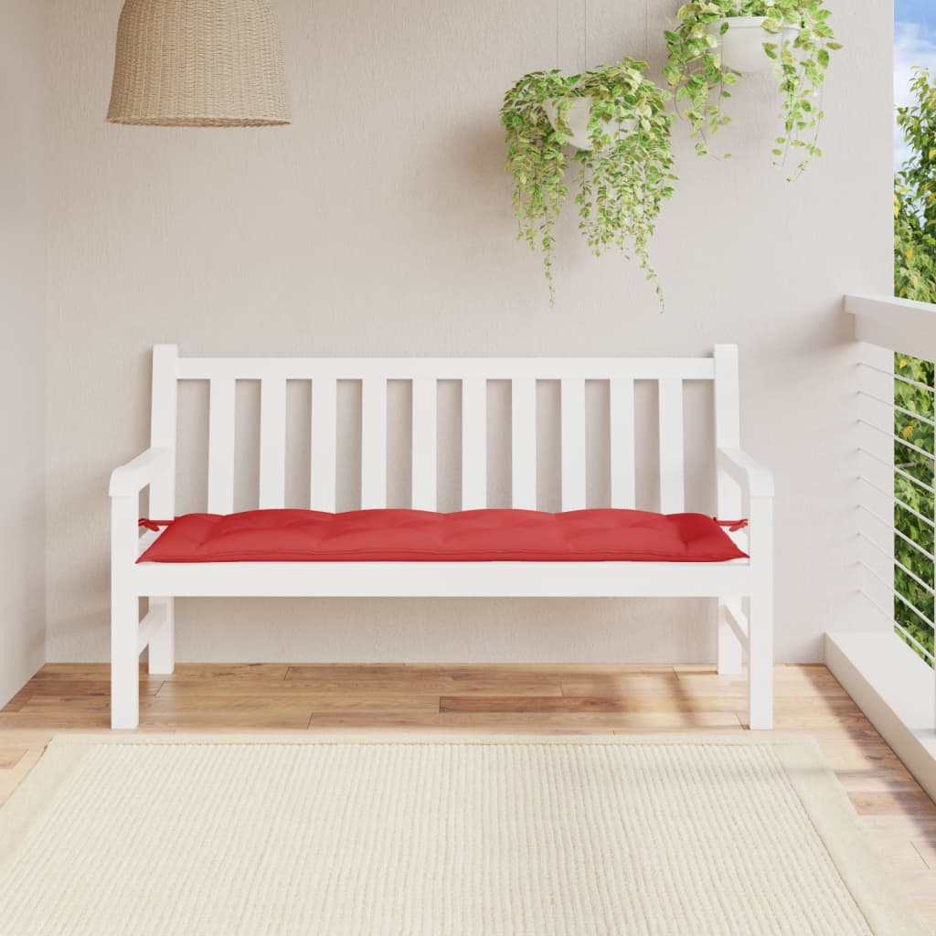vidaXL Garden Bench Cushion Red 150x50x7 cm Oxford Fabric