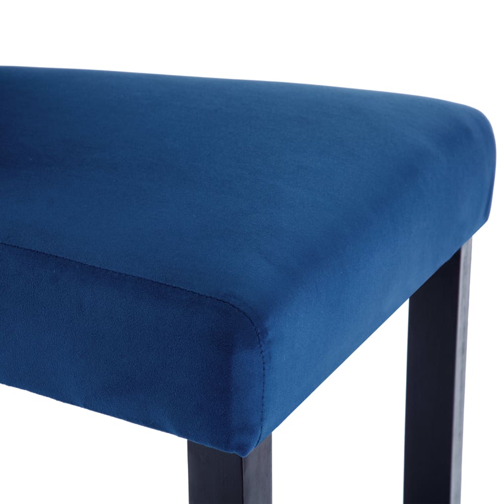 vidaXL Dining Chairs 6 pcs Dark Blue Velvet