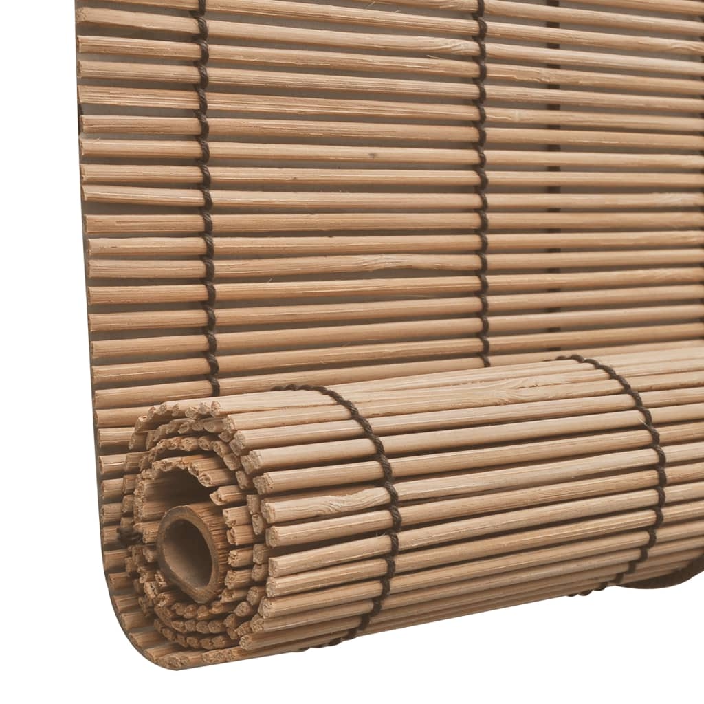 vidaXL Brown Bamboo Roller Blinds 140 x 160 cm