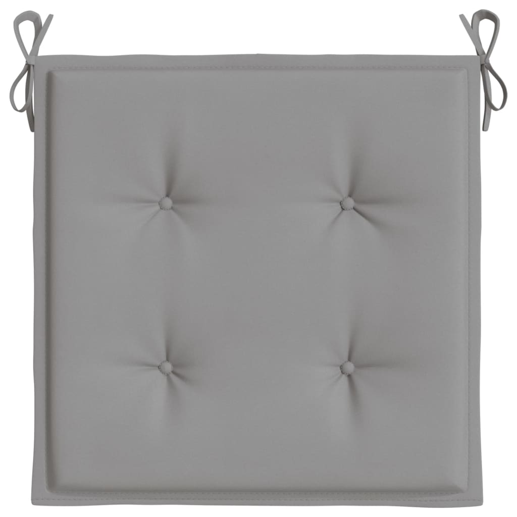 vidaXL Garden Chair Cushions 4 pcs Grey 40x40x3 cm Oxford Fabric