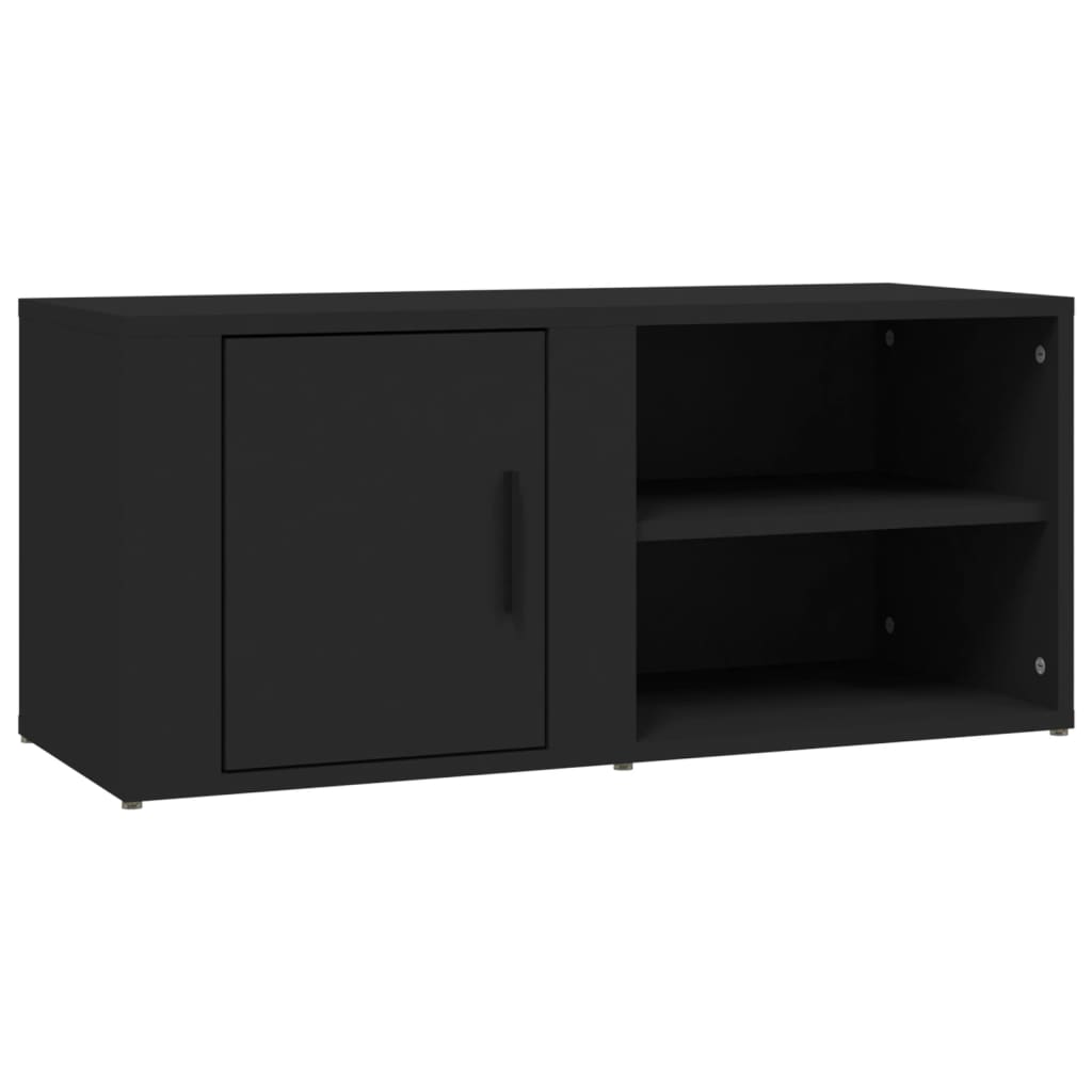 vidaXL TV Black 80x31,5x36 cm Engineered Wood