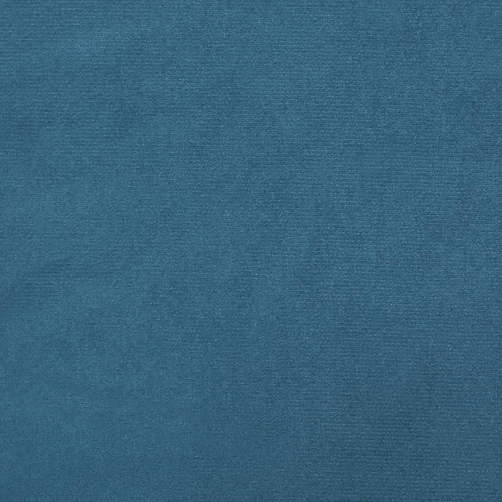 vidaXL Footstool Blue 77x55x31 cm Velvet