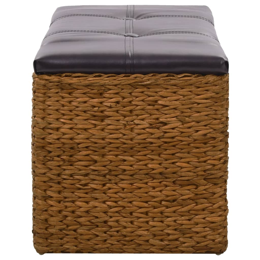 vidaXL Bench with 2 Baskets Seagrass 71x40x42 cm Brown