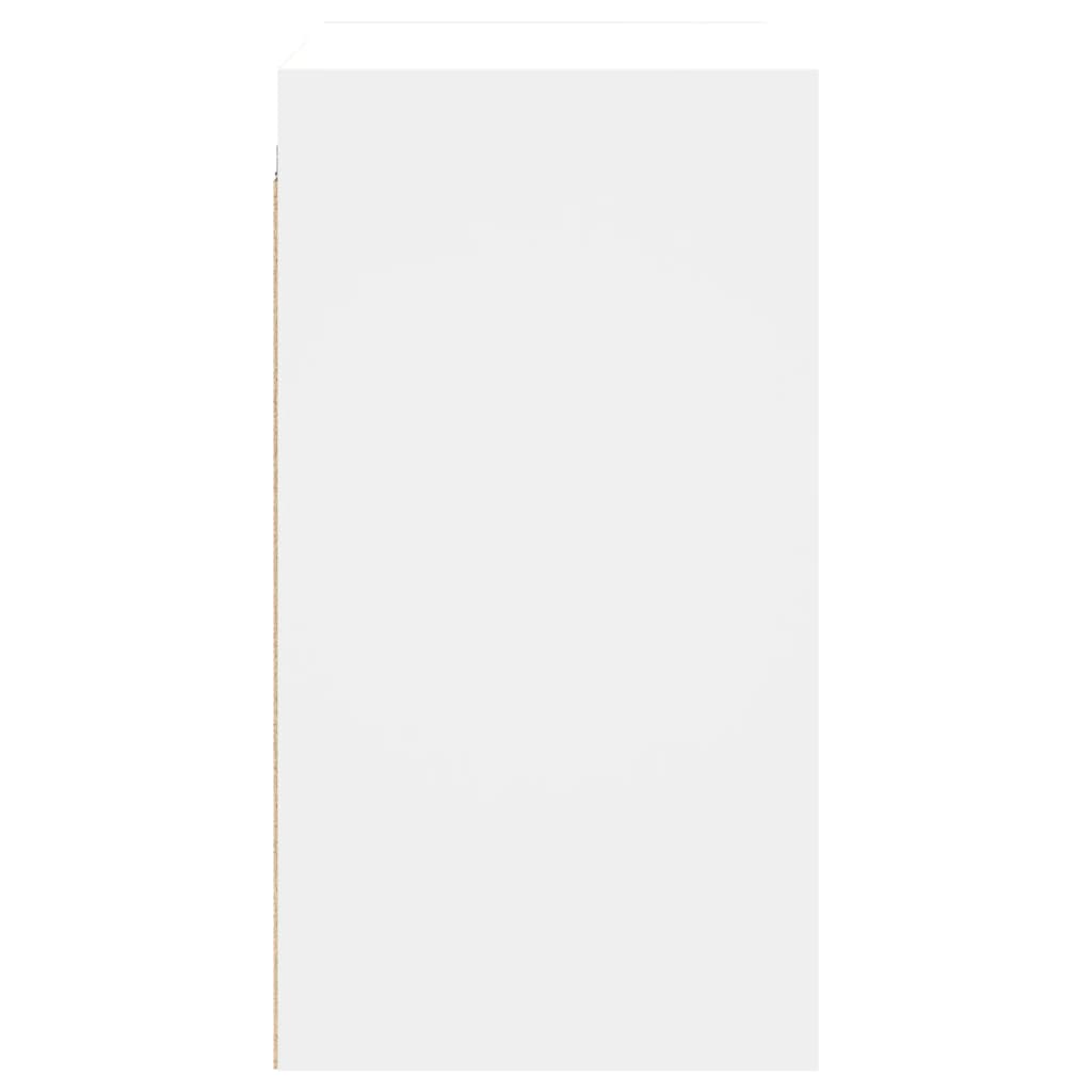 vidaXL Wall Cabinet with Glass Doors White 68x37x68.5 cm