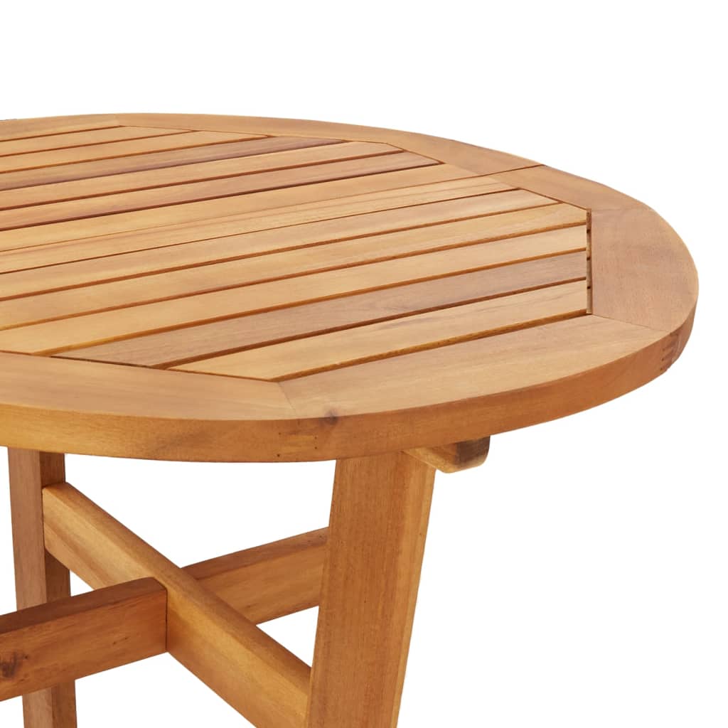 vidaXL Garden Bar Table Ø60x105 cm Solid Wood Acacia
