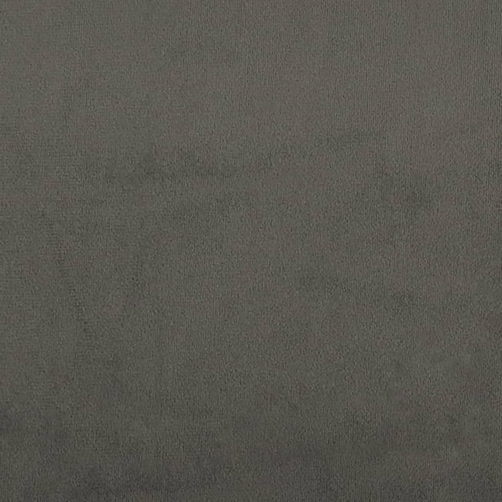 vidaXL Bed Frame Dark Grey 107x203 cm King Single Size Velvet