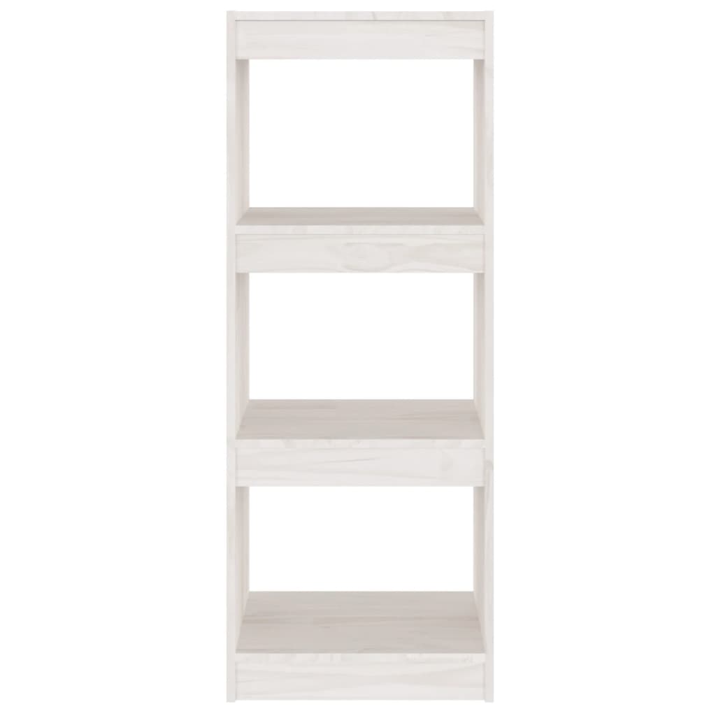 vidaXL Book Cabinet/Room Divider White 40x30x103.5 cm Solid Pinewood