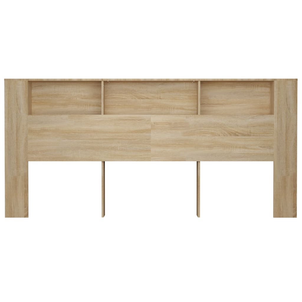 vidaXL Headboard Cabinet Sonoma Oak 220x18.5x104.5 cm