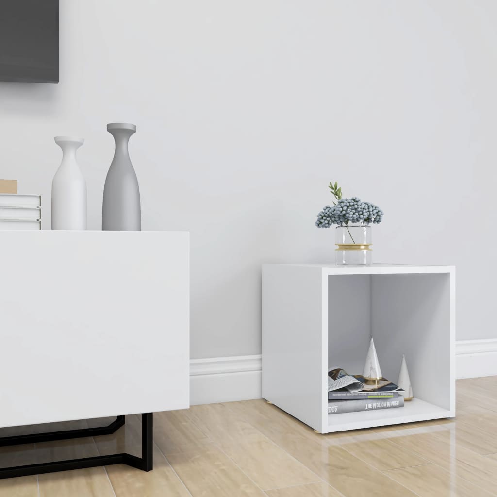 vidaXL TV Cabinet White 37x35x37 cm Engineered Wood