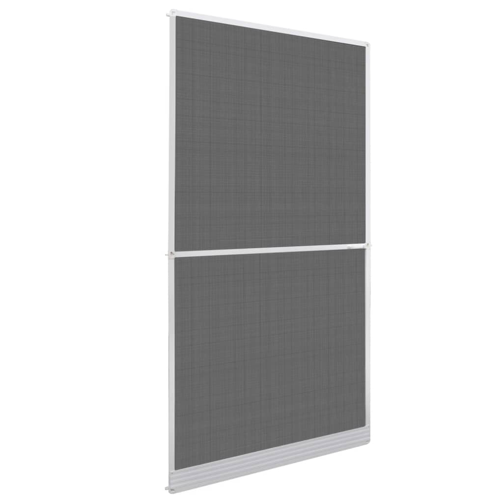 vidaXL White Hinged Insect Screen for Doors 120 x 240 cm