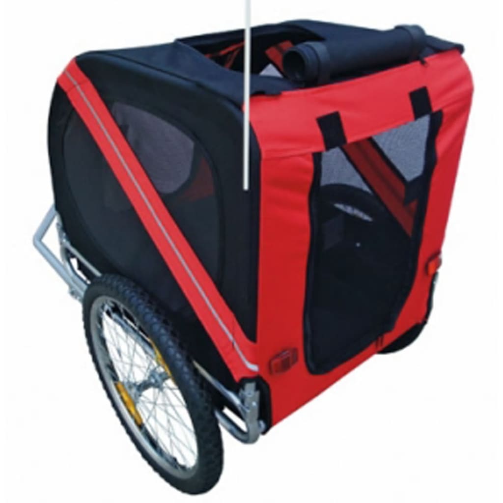 vidaXL Dog Bike Trailer Rex Red