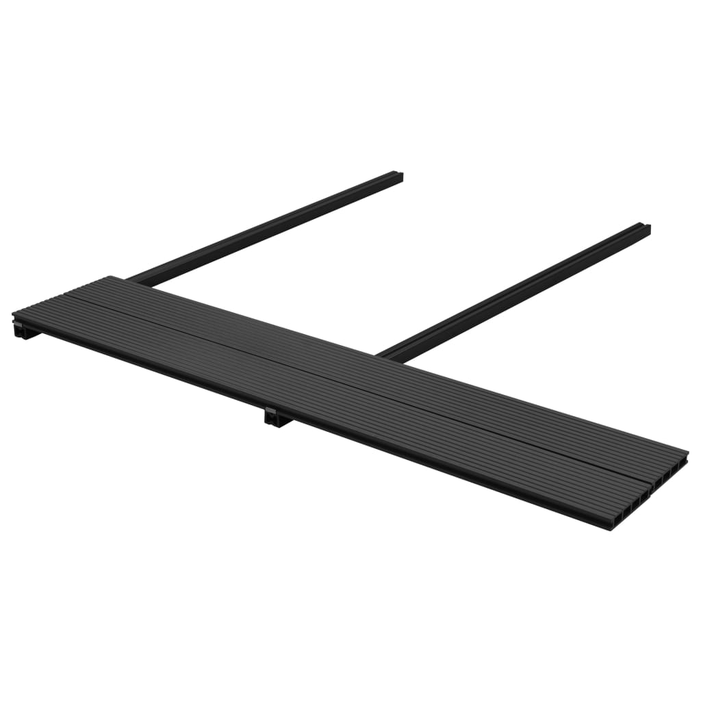 vidaXL WPC Decking Boards with Accessories 35 m² 4 m Anthracite