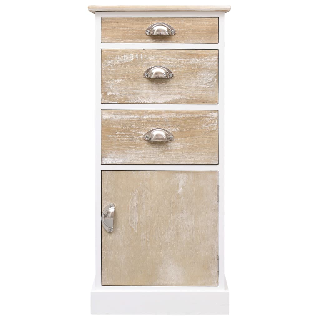 vidaXL Side Cabinet 38x28x86 cm Paulownia Wood