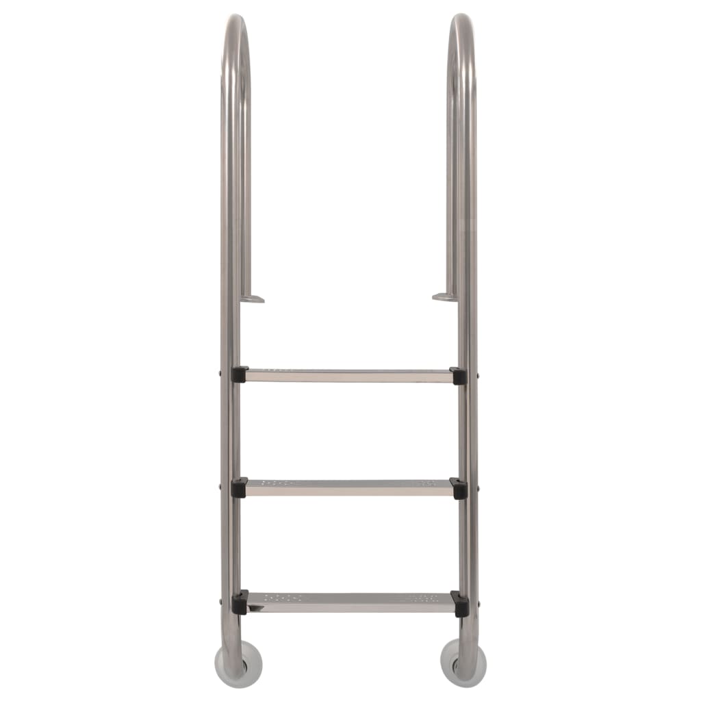 vidaXL Pool Ladder 3 Steps Stainless Steel 304 120 cm