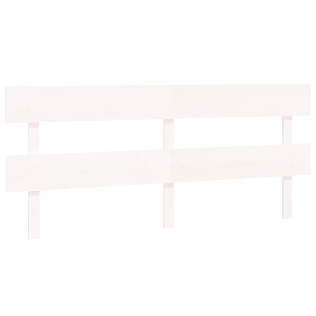 vidaXL Bed Headboard White 184x3x81 cm Solid Wood Pine