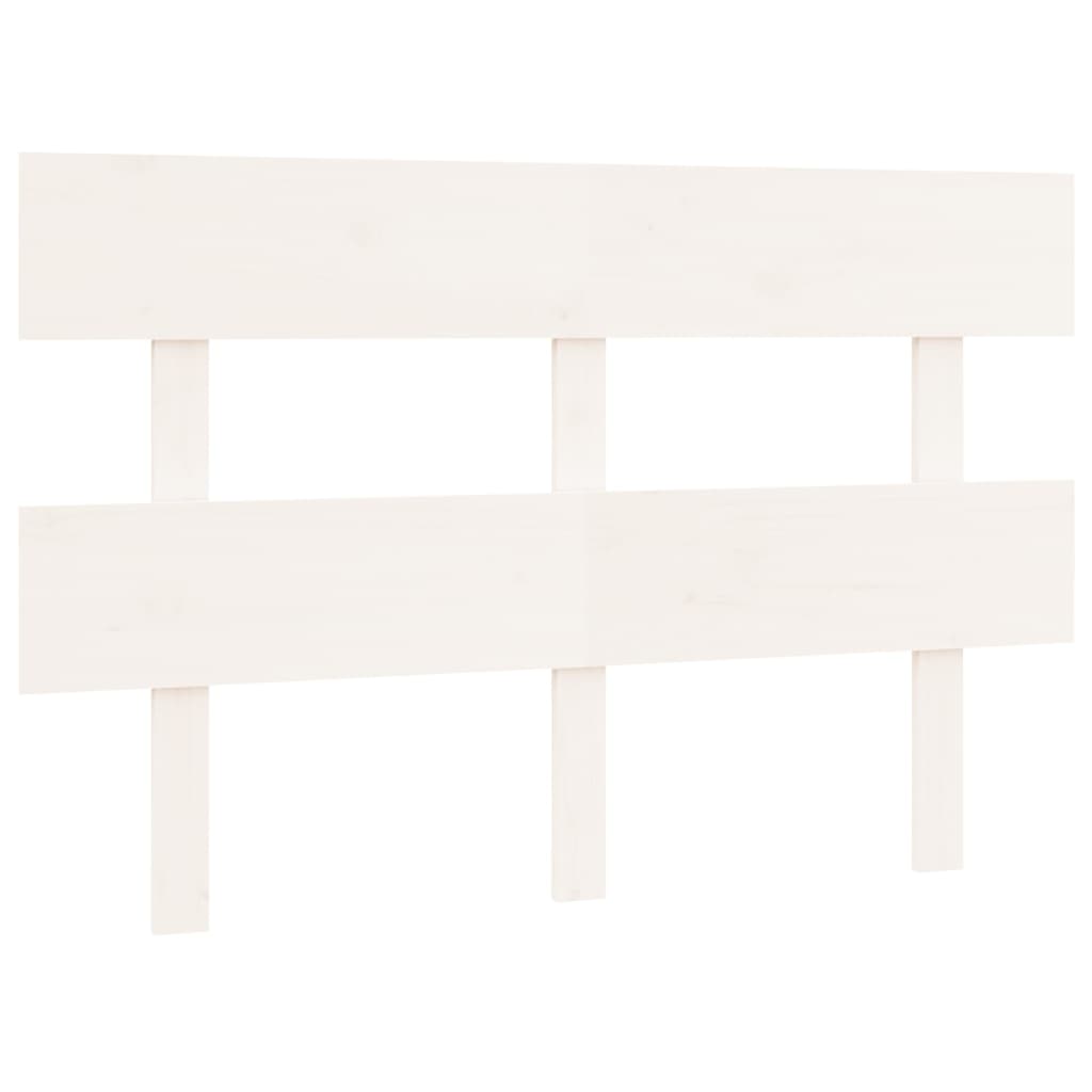 vidaXL Bed Headboard White 138x3x81 cm Solid Wood Pine