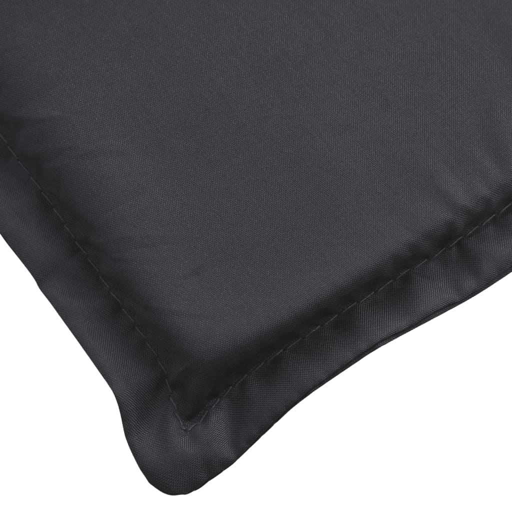 vidaXL Sun Lounger Cushion Black 200x70x3cm Oxford Fabric