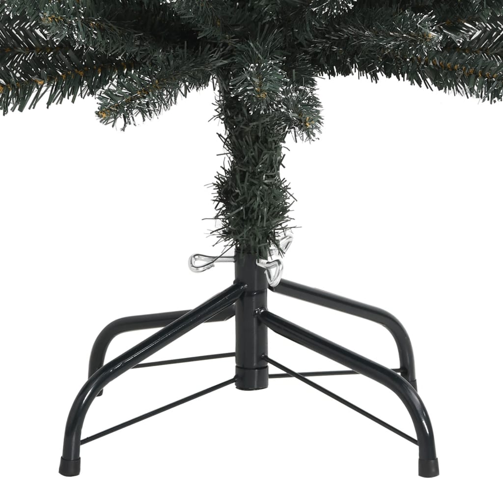 vidaXL Artificial Slim Christmas Tree with Stand Green 210 cm PVC