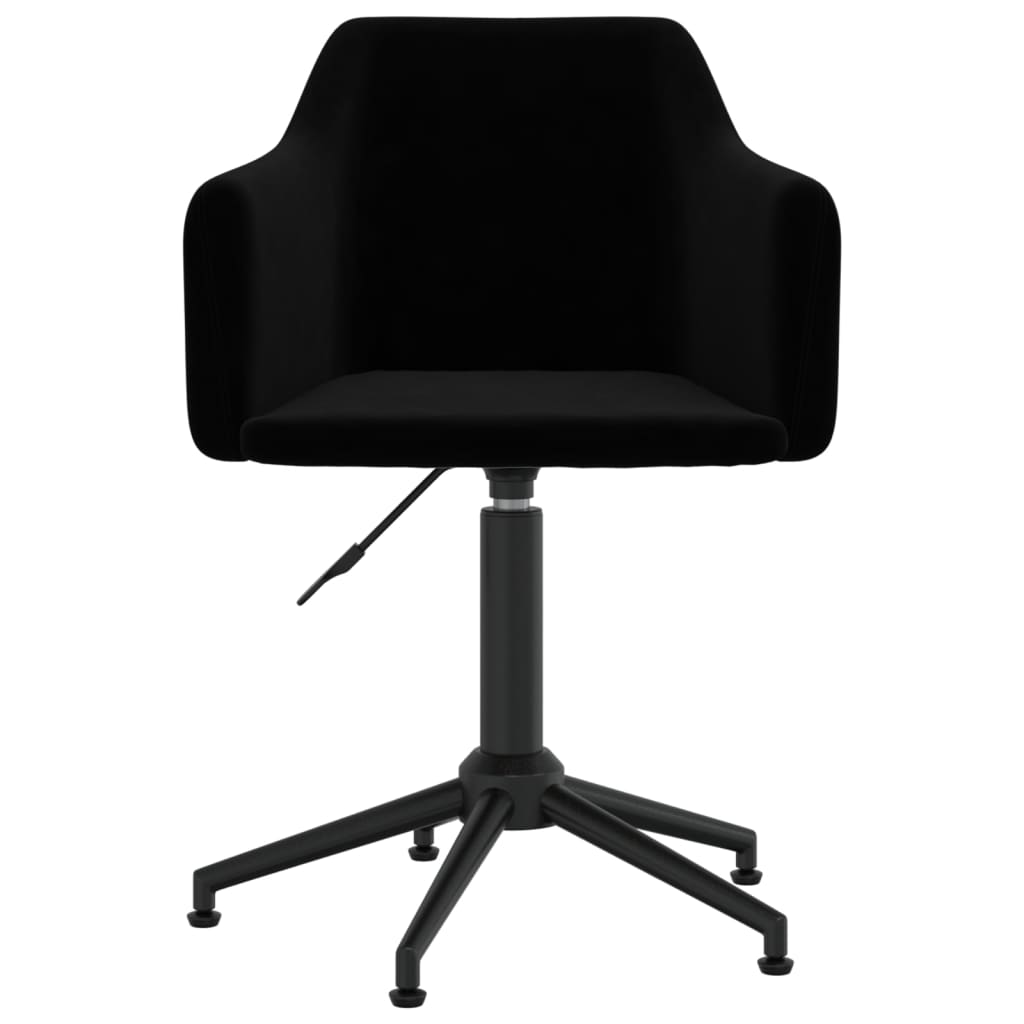 vidaXL Swivel Office Chair Black Velvet