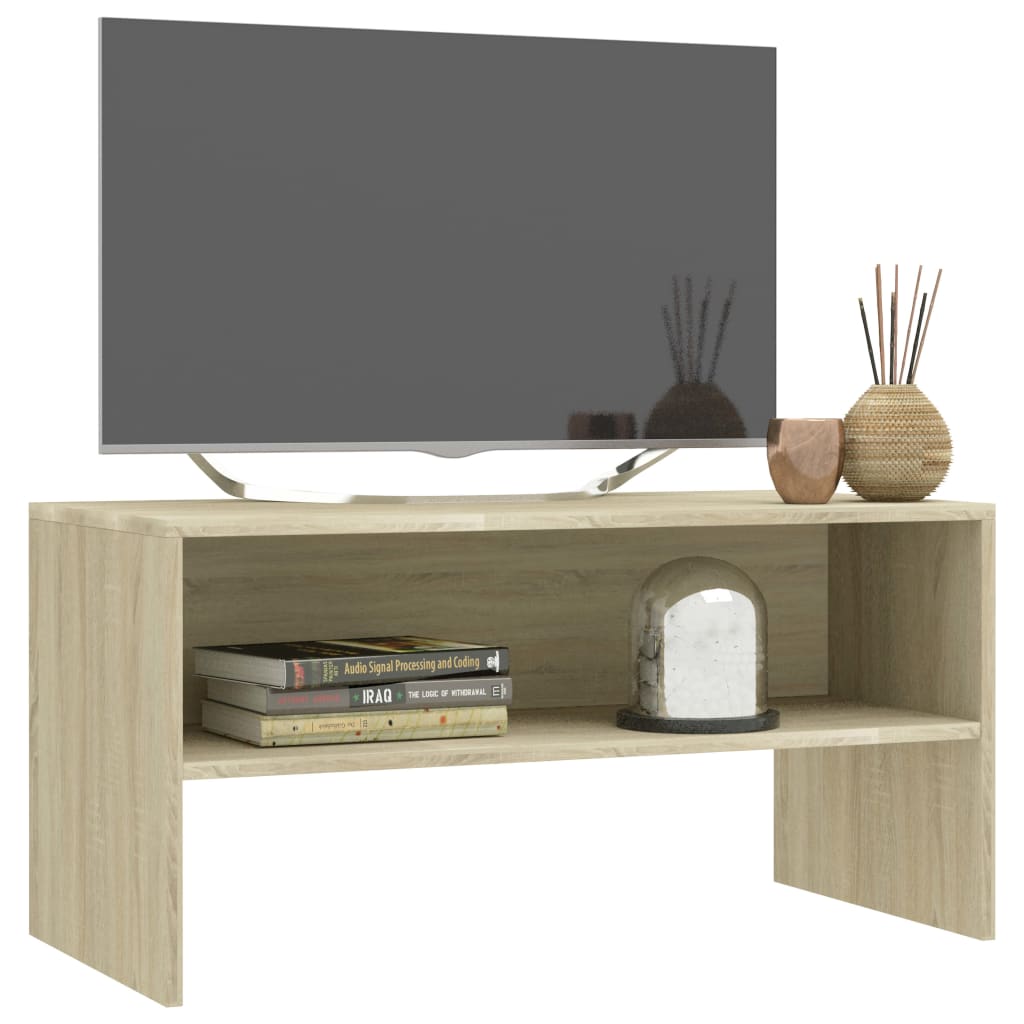 vidaXL TV Cabinet Sonoma Oak 80x40x40 cm Engineered Wood