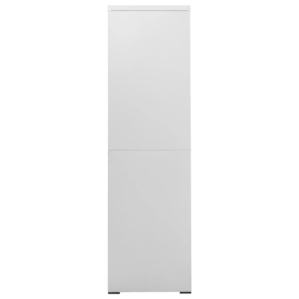 vidaXL Filing Cabinet Light Grey 90x46x164 cm Steel