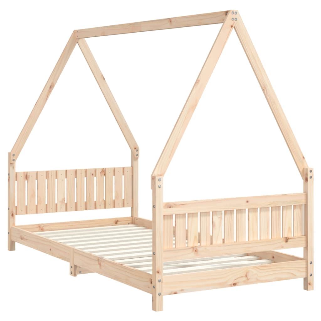 vidaXL Kids Bed Frame 90x190 cm Solid Wood Pine