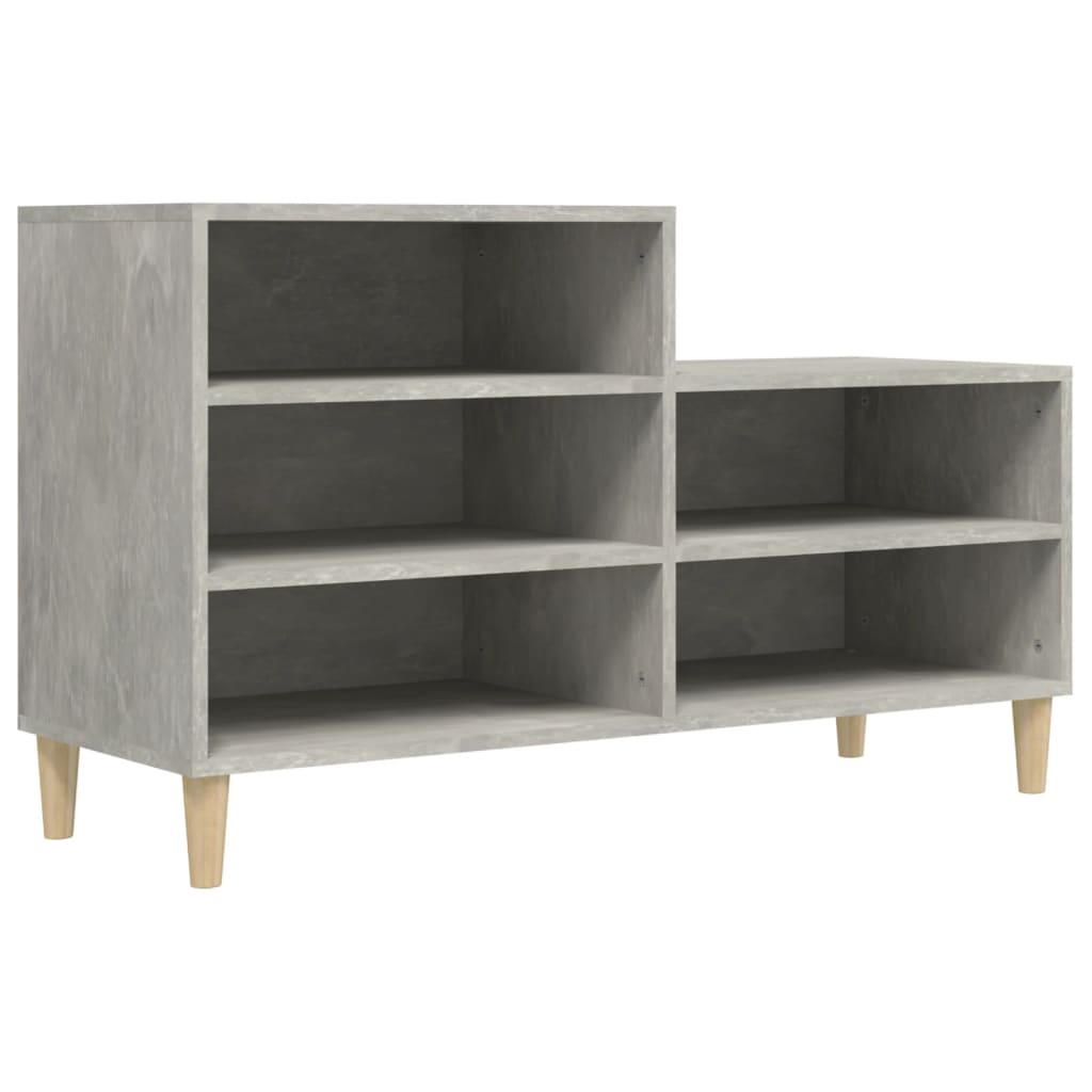 vidaXL Shoe Cabinet Concrete Grey 102x36x60 cm Engineered Wood