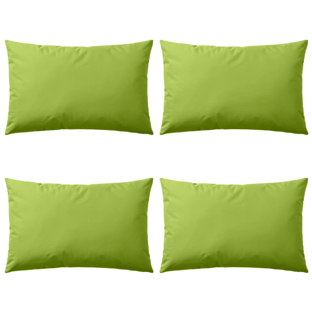 vidaXL Outdoor Pillows 4 pcs 60x40 cm Apple Green