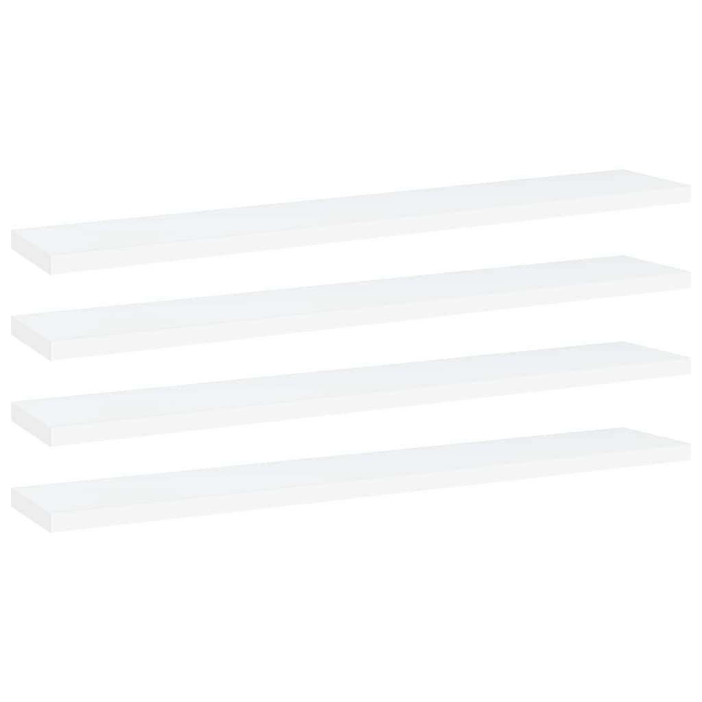 vidaXL Bookshelf Boards 4 pcs White 60x10x1.5 cm Chipboard